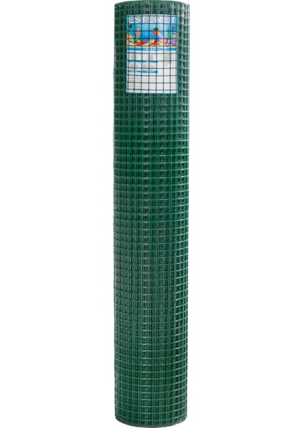 Pvc Kaplı Puntalı Bahçe Çiti ve Kümes Teli 2,00MM 50*50 Göz Aralığı 180 cm 25 mt Rulo