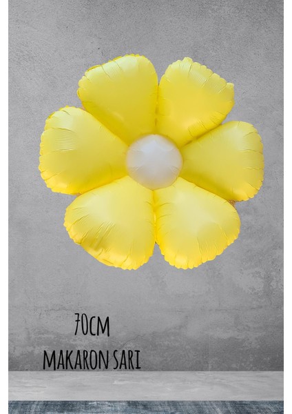 Makaron Sarı Papatya Folyo Balon 70CM fiyatları