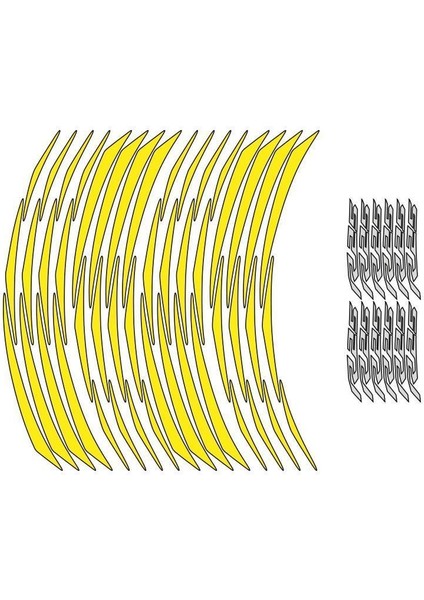 Yamaha Florasan Sarı R25 Uyumlu 1 Set Jant Şeridi