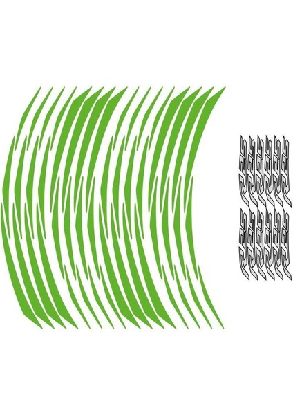 Yamaha Florasan Yeşil R25 Uyumlu 1 Set Jant Şeridi