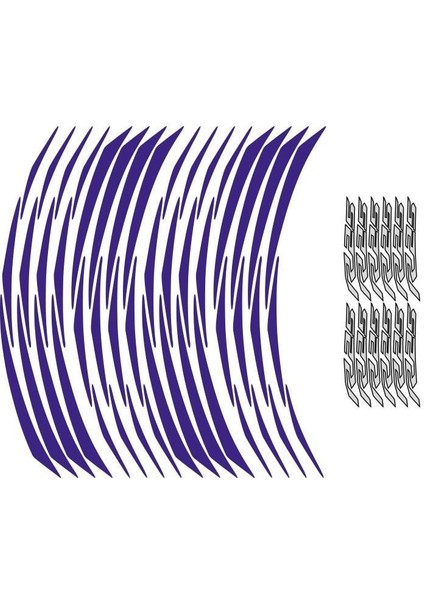 Reflektör Mavi Yamaha R25 Uyumlu Jant Şeridi