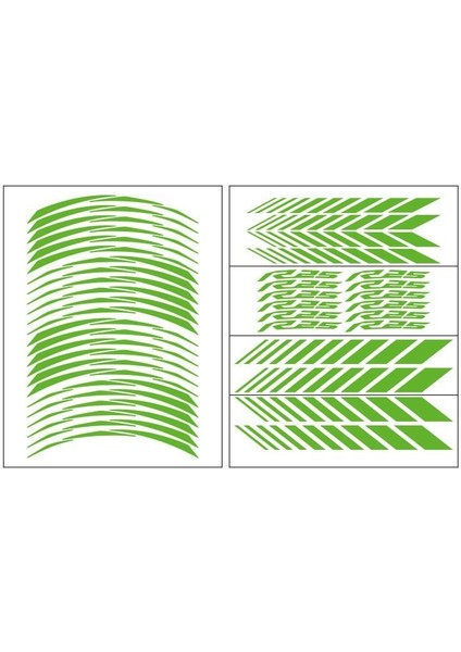 Yamaha Florasan Yeşil Racing R25 Uyumlu 1 Set Jant Şeridi