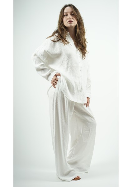 Modal Kumaş Beyaz Takım modelleri