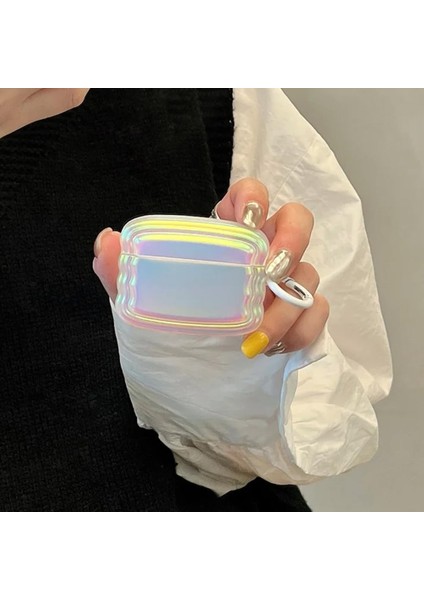 Air Pods 3. Nesil Uyumlu Hologram Zigzaglı Kılıf
