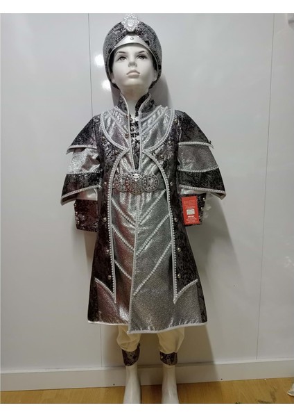 Ertuğrul Kaftan Takımı - Gri - 7-8 Yaş