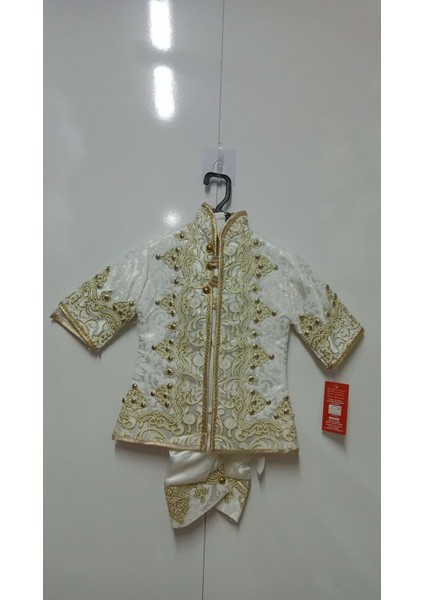 Başak Çocuk Giyim Zırhlı Bebe Kaftan Takımı  - Gold - 0-1 Yaş