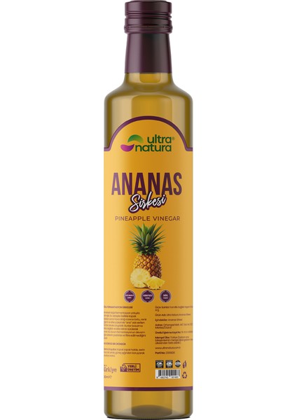 Ultra Natura Ananas Sirkesi - 500ML