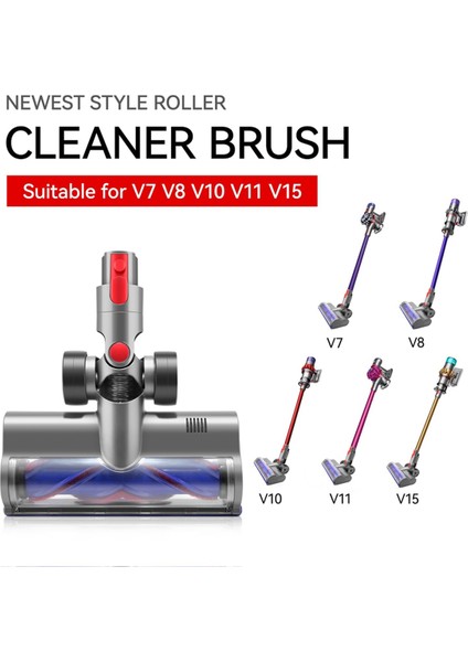 Vakum Tahrik Fırça Kafası Dyson V7 V8 V10 V11 V15 SV10 SV12 SV14 Temizleyici Kafa Halı Zemin Temiz Için Yedek Parçalar (Yurt Dışından)