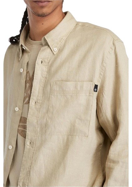 Linen Chest Pocket Erkek Gömlek - TB0A66B9 fiyatları