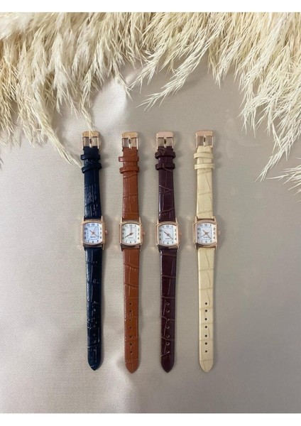 Bs Stıll Retro Minimal Vintage Deri Kordon Kadın Kol Saati modelleri