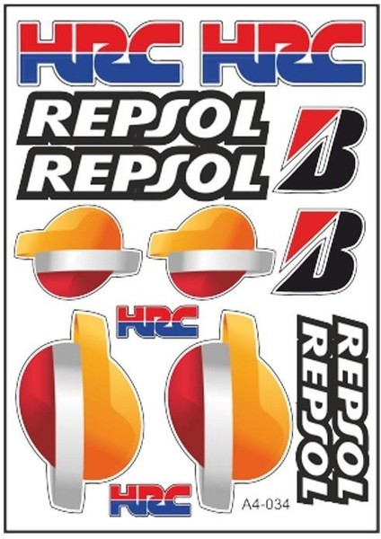 A4 Sticker 034 Tek Paket Çoklu Sticker