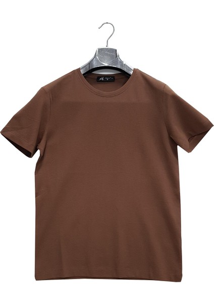 Troy Sıfır Yaka Slim Fit Kısa Kol Erkek TIŞÖRT-6702