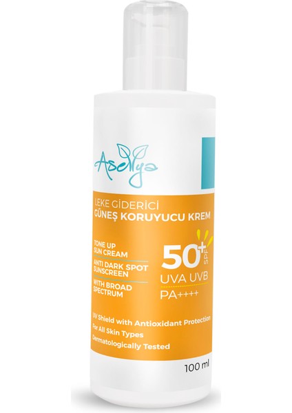 Leke Karşıtı ve Cilt Tonu Eşitleyici 50 Spf Güneş Kremi - 100 ml fırsatları