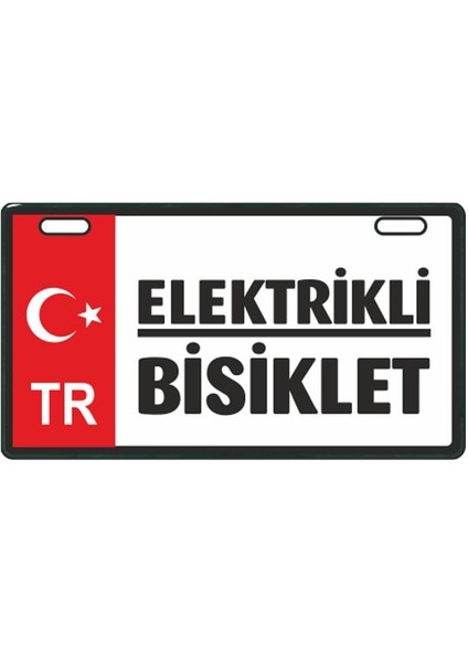SEVENKARDEŞLER Kırmızı Elektrikli Bisiklet E-bike Plakalık