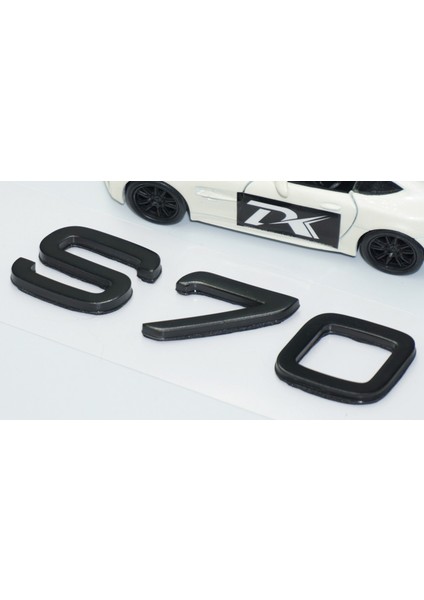 S70 Siyah Abs 3m 3D Bagaj Yazı Logo Volvo Ile Uyumlu
