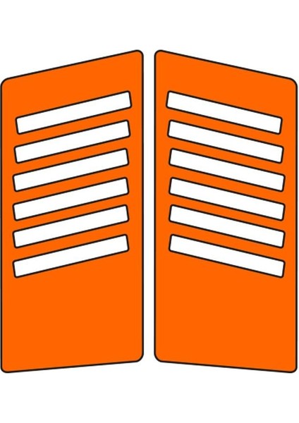 Sevenkardeşler Cg Florasan Turuncu Yan Kapak Sticker