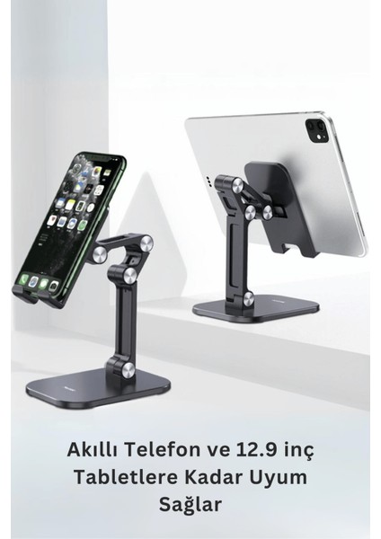 C1004 Ayarlanabilir Katlanabilir Masaüstü Telefon Tablet Standı