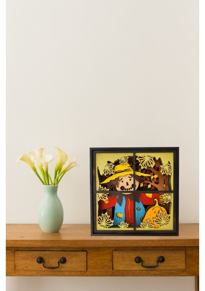 El Yapımı Üç Boyutlu Korkuluk Ahşap Çocuk Odası Duvar Biblosu fiyatları