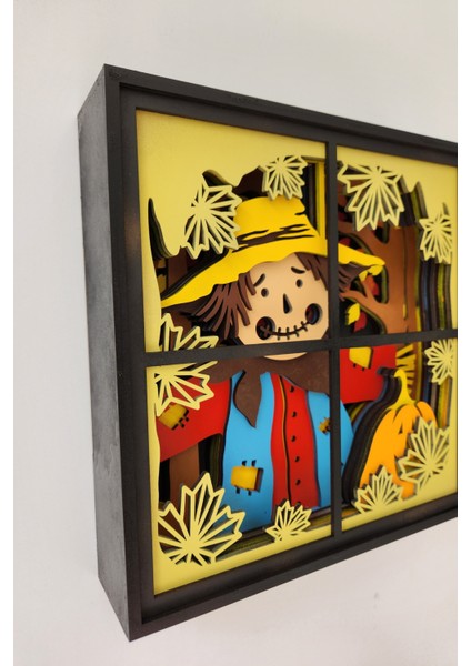 El Yapımı Üç Boyutlu Korkuluk Ahşap Çocuk Odası Duvar Biblosu modelleri