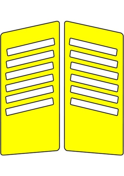 Cg Florasan Sarı Yan Kapak Sticker