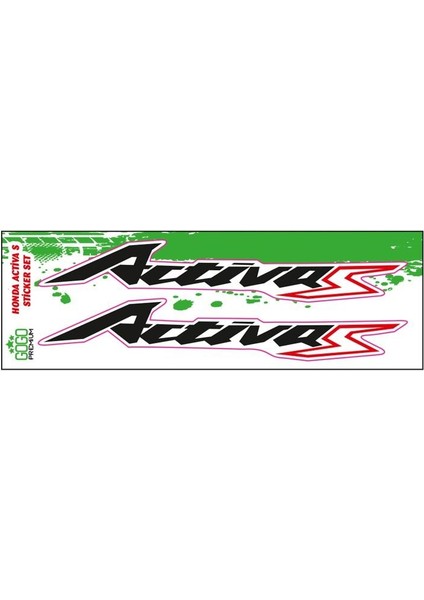 Honda Actıva S 2017 - 2020 Uyumlu Stıcker Set