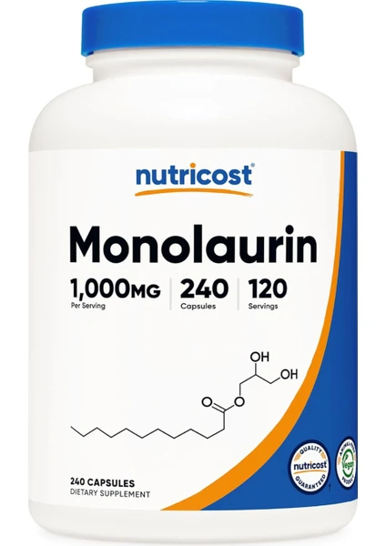 Monolaurin 1000 Mg  240 Capsul  Usa Menşei.Tr Tek Yetkili SATICISI OZELSPORCUGIDALARI'DIR