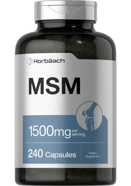 Horbach Msm 1500MG 240 Capsul Usa Menşei