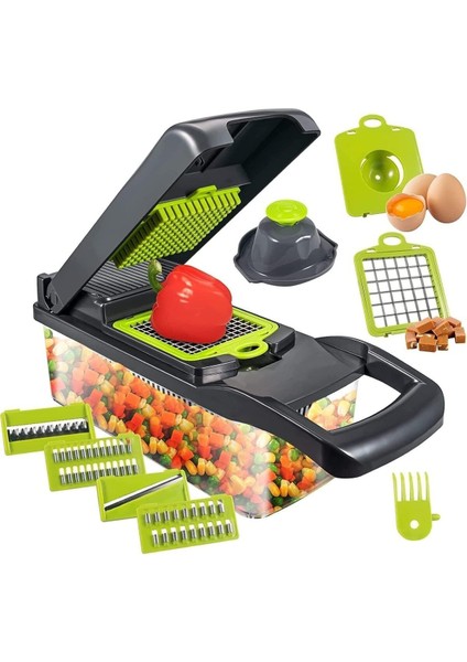 Doğrayıcı, Pratik Sebze Dilimleyici Hızlı ve Kolay Sebze Dilimleyici, Çok Amaçlı Sebze Dilim