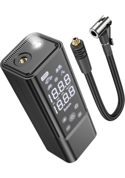 Zpp7 Dijital Göstergeli 5000 Mah Bataryalı Kablosuz Hava Kompresörü