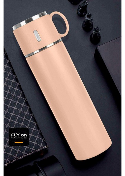 316 Paslanmaz Çelik Termos Bardak 580 Ml Bardaklı 20 Saat Sıcak-soğuk Thermos Mug Kupa Coffee