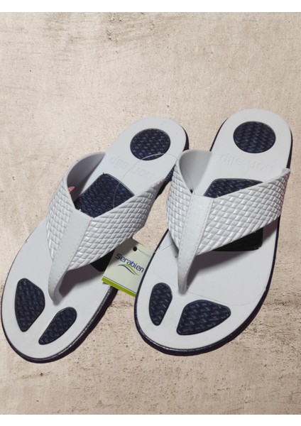 Inci Butik Boxer - Kaymaz Merdane Parmaz Arası Çapraz Yumuşak Suya Dayanıklı Çok Amaçlı Çift Renkli Plastik Terlik