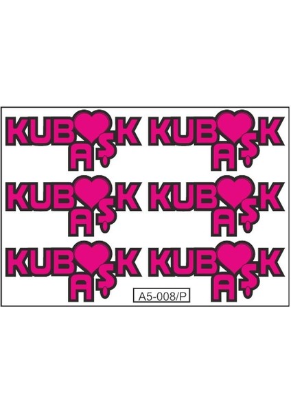 A5 Sticker 015 Tek Paket Çoklu Sticker