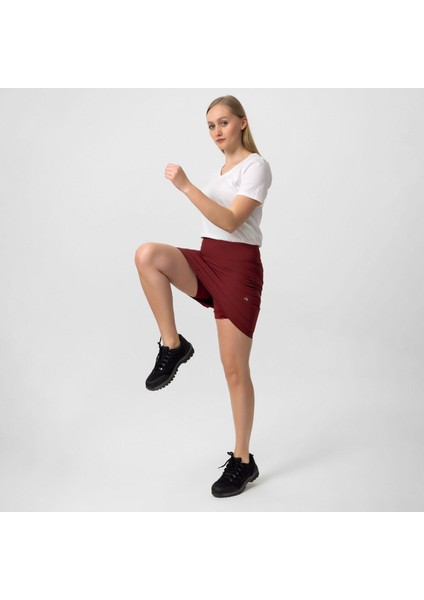Sarah Kadın Weinrot Outdoor Şort Etek