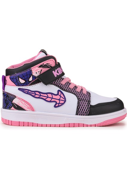 Tesan Cırtlı Günlük Kız Çocuk Spor Ayakkabı Siyah - Beyaz - Pembe modelleri