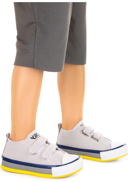 Linen Cırtlı Erkek Bebek Keten Spor Ayakkabı
