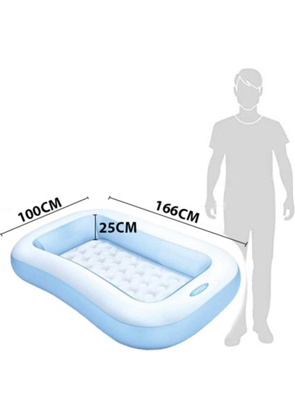 151-200 cm Intex Dikdörtgen Havuz Mavi 3 Kişilik 20 - 34 cm Pompa Dahil Değildir Şişme fiyatları