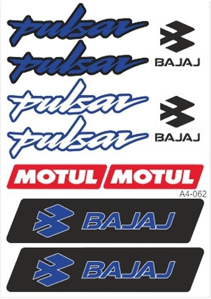 A4 Sticker 062 Tek Paket Çoklu Sticker