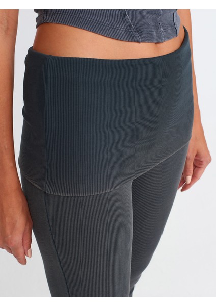 71060 Soluk Efektli Pantolon-Antrasit fırsatları