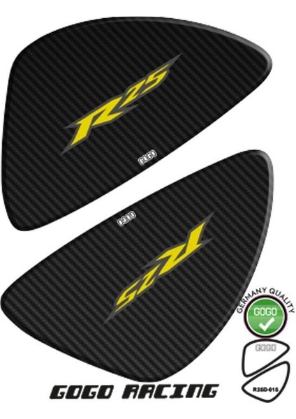 Yamaha R25 2014 - 2018 Uyumlu Yan Pad 014