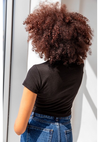 Fitilli Bisiklet Yaka Basic Tshirt fırsatları