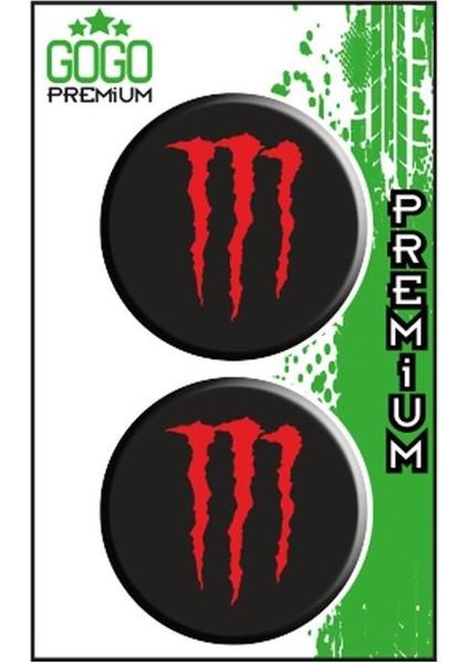 Monster 2 (5x5 Cm) İkili Damla Etiket