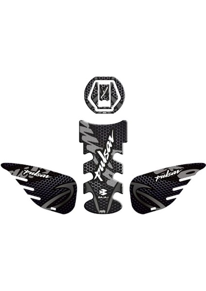Bajaj Pulsar 2014 - 2024 Uyumlu Tank Pad Set 005