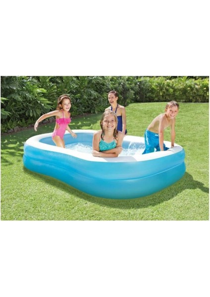 3+ Yaş IH57180 Aile Havuzu 203X152X48CM- 5 Litre Kız Erkek Çocuk Oyuncakları Eğitici Oyuncaklar Kah