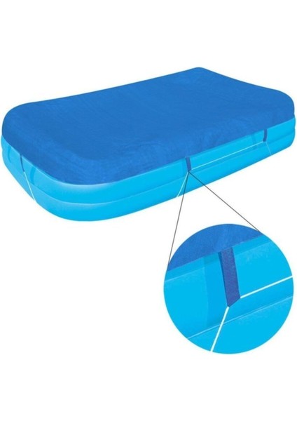 Pompa Dahildir Şişme Aile Havuzu, Pompa ve Örtü Full Set- 54005-62002-58319 Mavi Şişme fırsatları