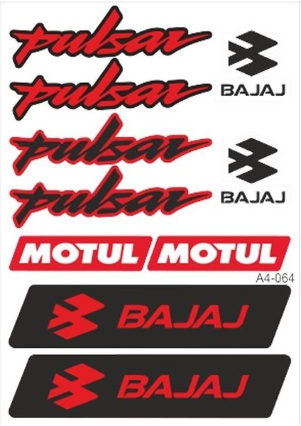 A4 Sticker 064 Tek Paket Çoklu Sticker