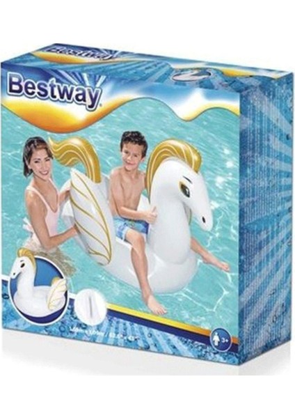 Beyaz Pegasus Binici 159 x 109 cm Bestway - 41121 (Lisinya) 1+ Yaş