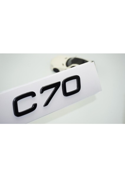 C70 Siyah Abs 3m 3D Bagaj Yazı Logo Volvo Ile Uyumlu