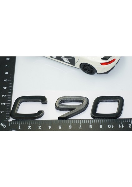 C90 Siyah Abs 3m 3D Bagaj Yazı Logo Volvo Ile Uyumlu modelleri