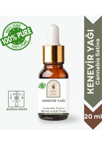 Sera Natura Kenevir Yağı %100 Saf 20 ml