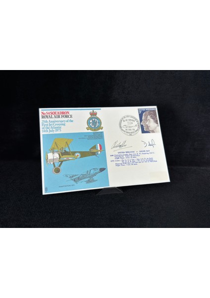 1973 GB Raf Museum Cover No 54 Squadron Royal Air Force 25TH Anniversary First Jet Crossing Of The Atlantic